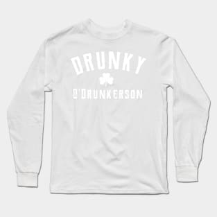 Drunky O'Drunkerson st patrick's day  t shirt Long Sleeve T-Shirt